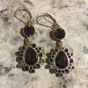 NINE WEST GOLD & GEMSTONE EARRINGS